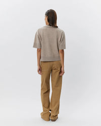 Sofie Schnoor - AMALYSW  Knit Blouse in Brown Melange