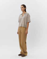 Sofie Schnoor - AMALYSW  Knit Blouse in Brown Melange