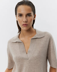 Sofie Schnoor - AMALYSW  Knit Blouse in Brown Melange