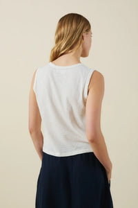 Velvet - Ambria - Cotton Slub Tank Top in Beach