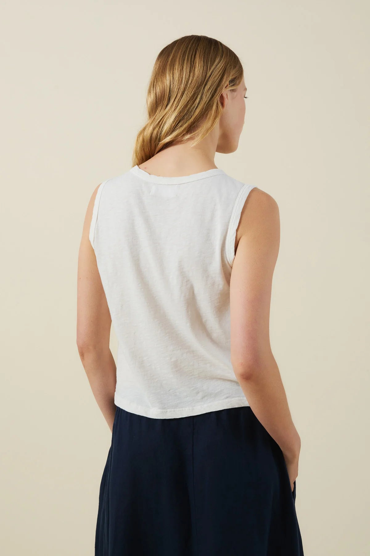 Velvet - Ambria - Cotton Slub Tank Top in Beach