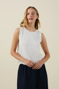 Velvet - Ambria - Cotton Slub Tank Top in Beach
