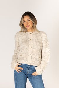 Lyla & Luxe - Anika - Novelty Jacket in Papyrus