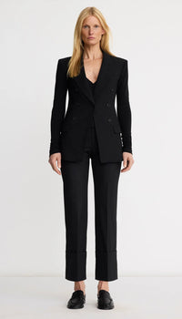 Smythe - Berlin Cropped Straight Leg Pant - Black