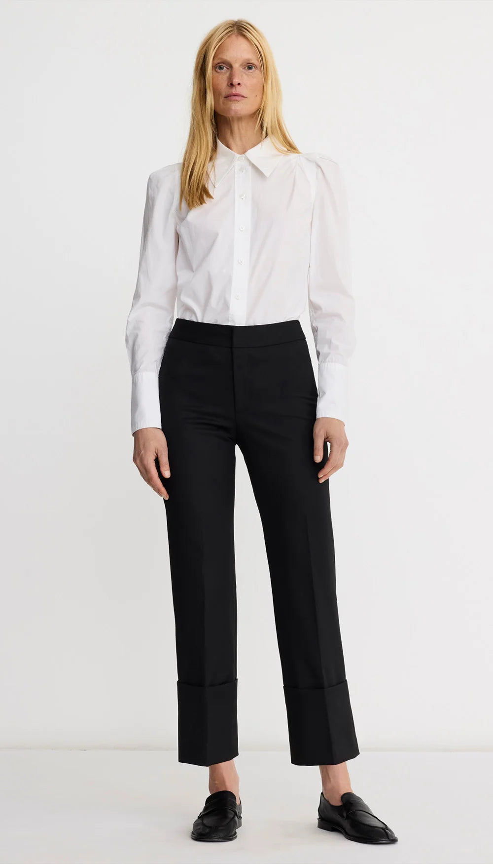 Smythe - Berlin Cropped Straight Leg Pant - Black
