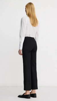 Smythe - Berlin Cropped Straight Leg Pant - Black