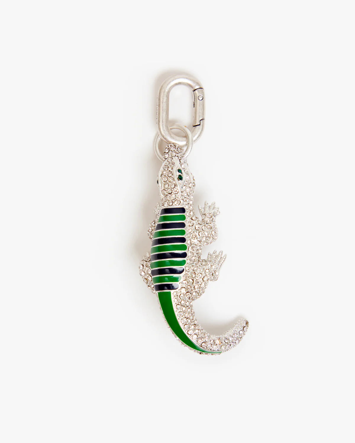 Clare V. - Alligator Fob in Silver