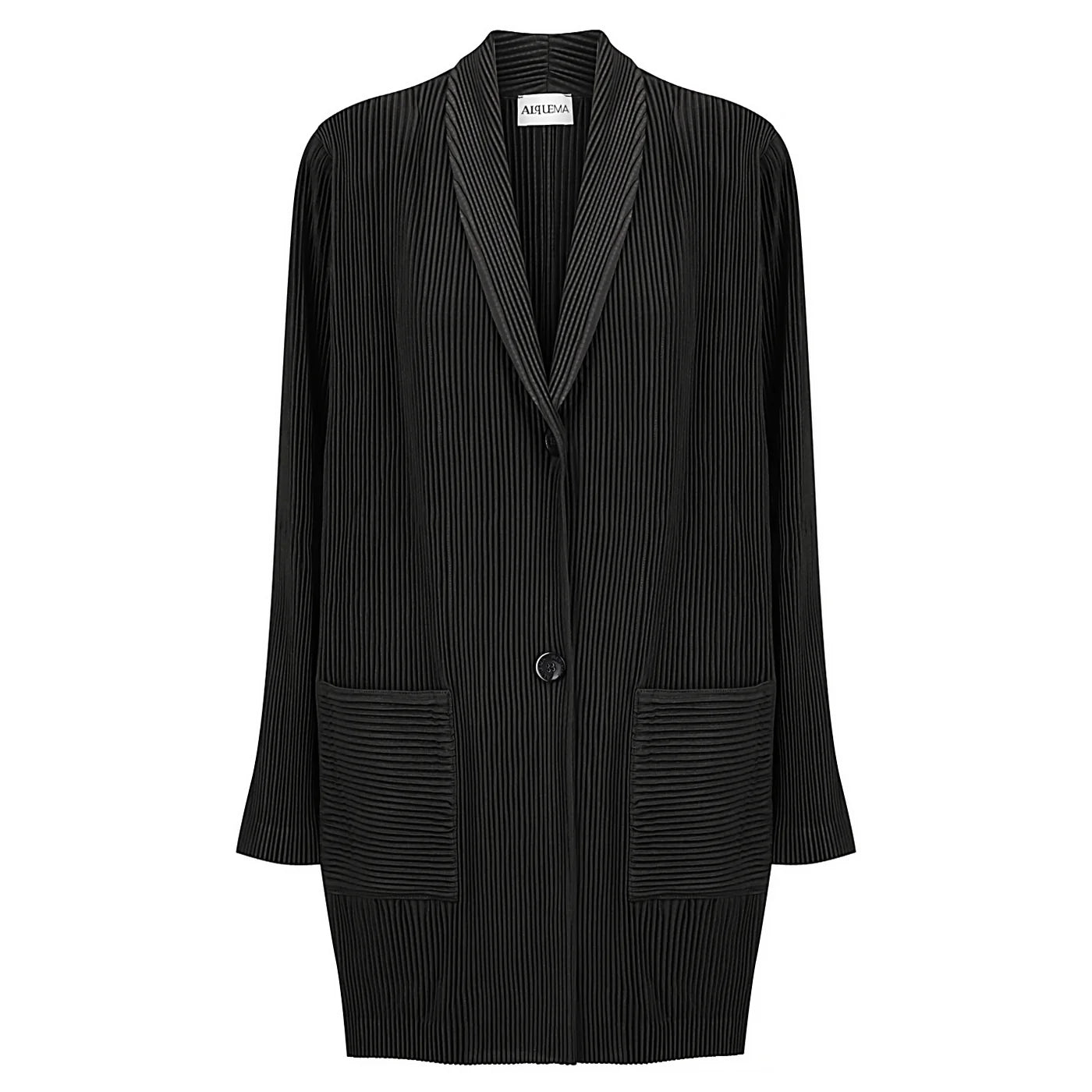 Alquema - Plisse Blazer in Black