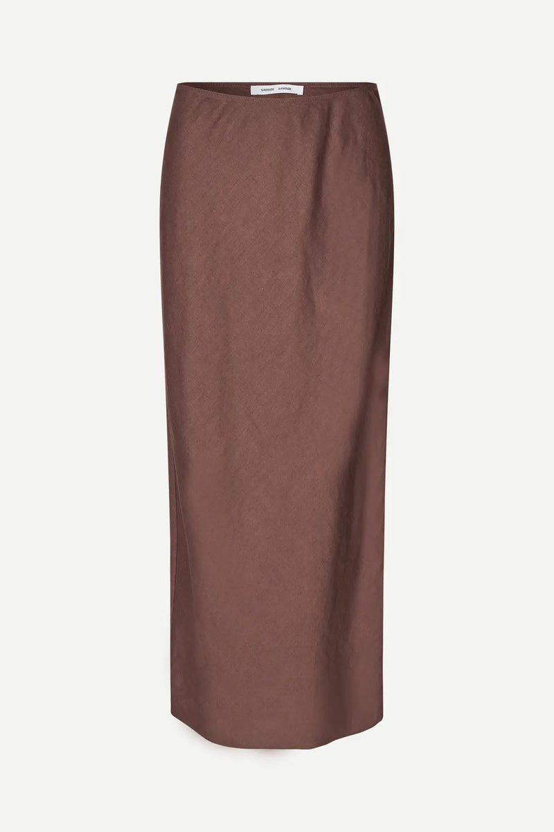 Samsøe Samsøe - Saagneta Long Skirt in French Roast