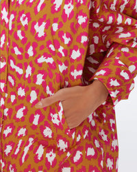 Diane Von Furstenberg - Caleb Cotton Shirt in Natural Leopard