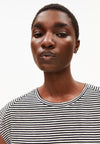 ArmedAngels - Oneliaa Lovely Stripes Tee in Black/Oatmilk