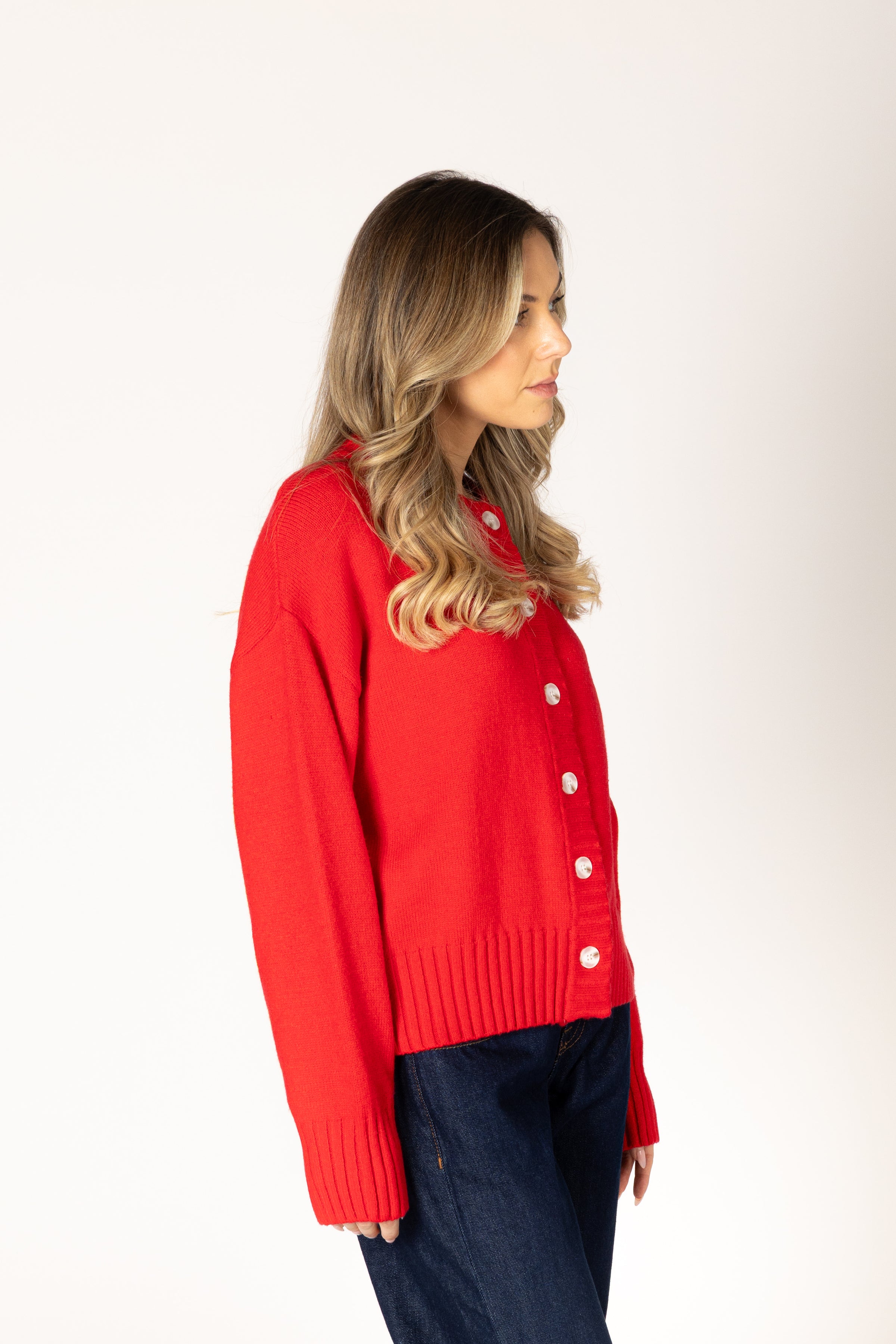 Lyla & Luxe - Beau - Essentials Cardi in Poppy