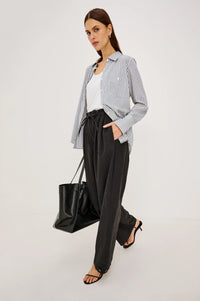 Rails - Beck Shirt - Ivory Steel Blue Stripe