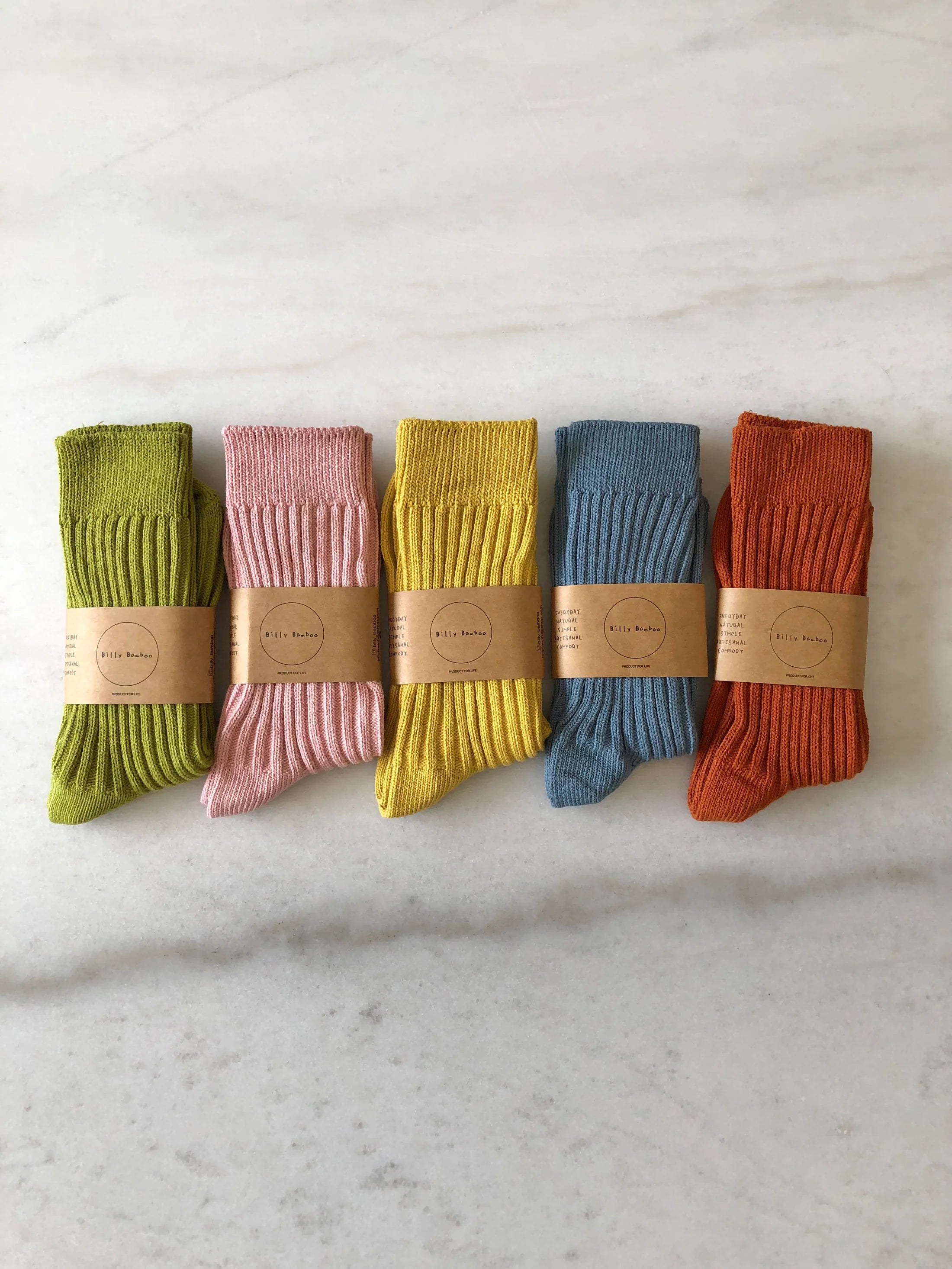 Billy Bamboo - Ribbed Cotton High Socks