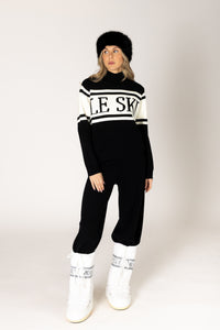 Lyla & Luxe - Blair - Le Ski Sweater in Black/Off White