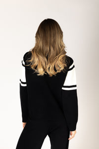 Lyla & Luxe - Blair - Le Ski Sweater in Black/Off White