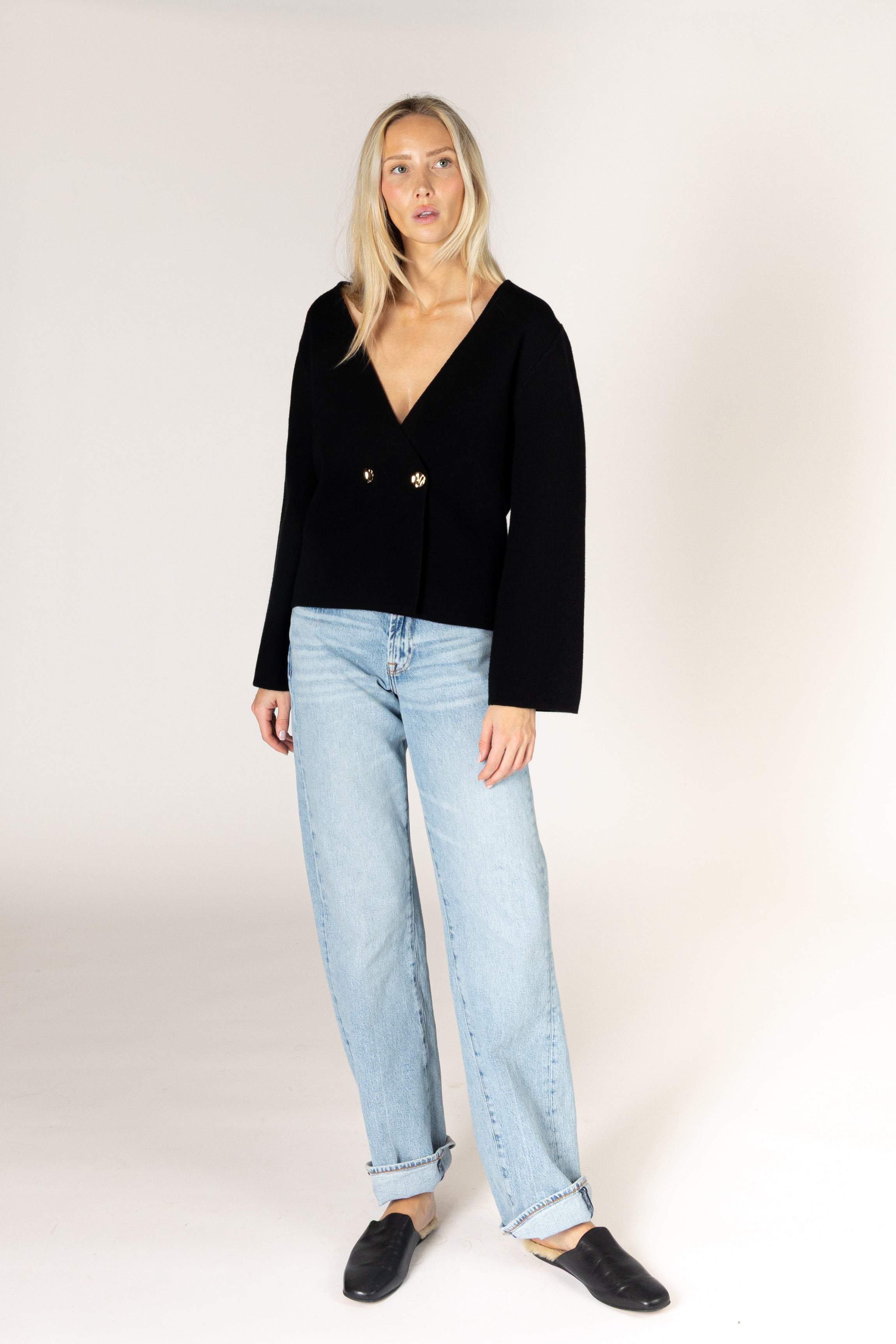 Lyla & Luxe - Blanche - Essentials Short Jacket in Black