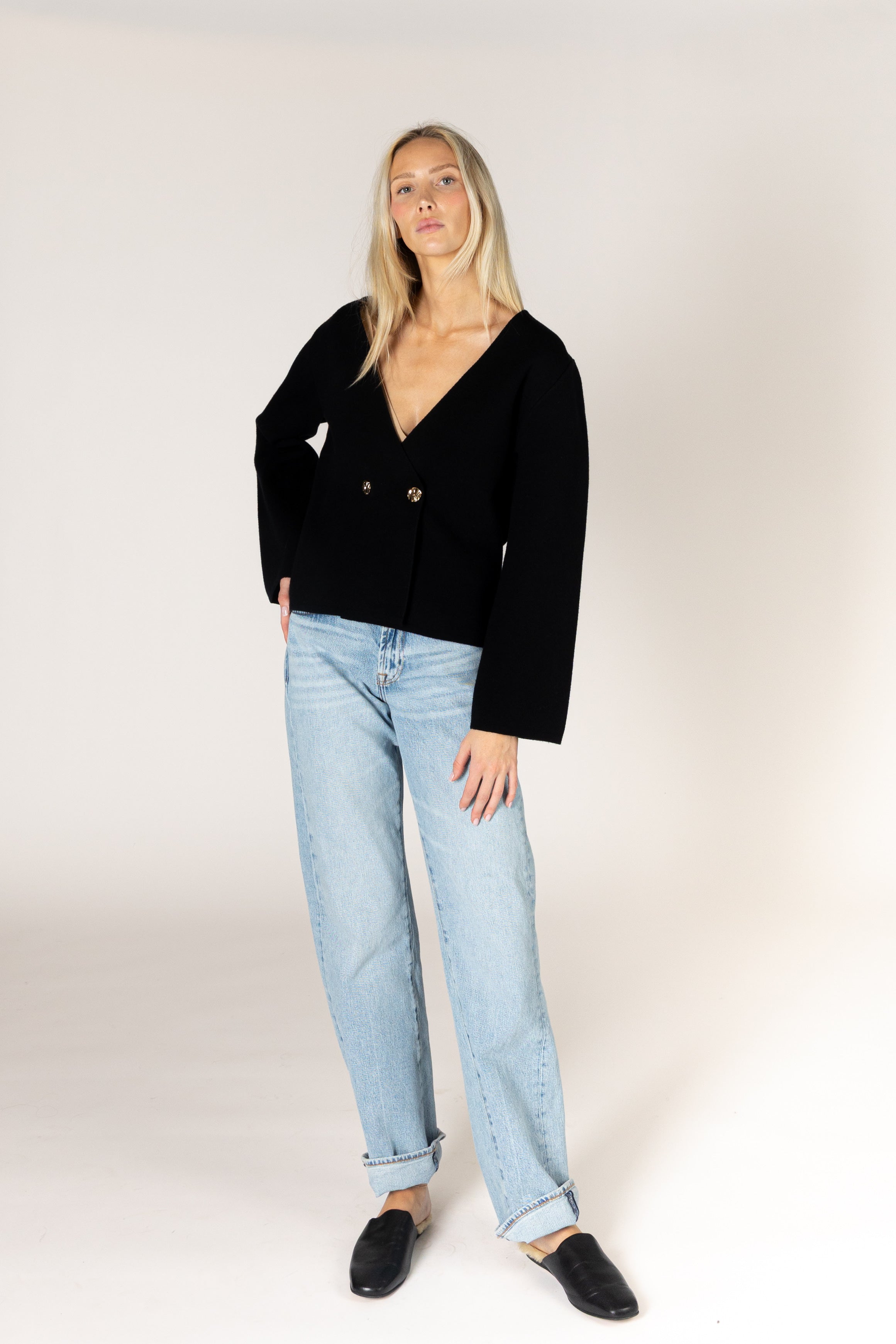 Lyla & Luxe - Blanche - Essentials Short Jacket in Black