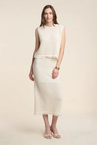 Velvet - Blythe - Mesh Cotton Knit Skirt