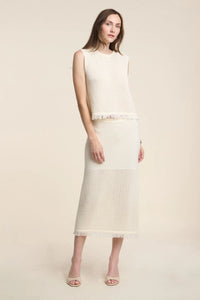 Velvet - Blythe - Mesh Cotton Knit Skirt