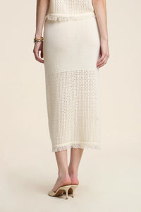 Velvet - Blythe - Mesh Cotton Knit Skirt