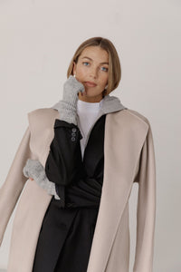 Heather Lynn - Sloan - Pure Cashmere Midi Wrap Coat