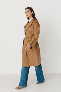 Heather Lynn - Sloan - Pure Cashmere Midi Wrap Coat