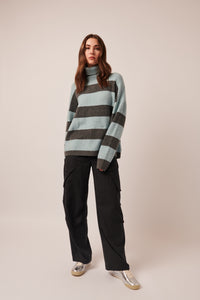 Line - Bronx Turtleneck Striped Sweater