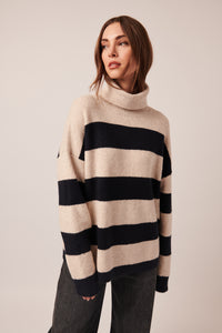 Line - Bronx Turtleneck Striped Sweater