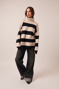 Line - Bronx Turtleneck Striped Sweater