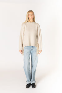 Lyla & Luxe - Buck - Novelty Tassel Sweater in Bone