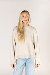 Lyla & Luxe - Buck - Novelty Tassel Sweater in Bone