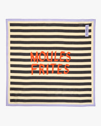 Clare V. - Moules Frites Bandana in Sand/Black