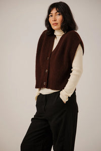 BARE Knitwear - Alpaca Button Down Vest