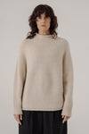 BARE Knitwear - Handloom Rollneck Sweater in Cream
