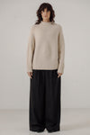 BARE Knitwear - Handloom Rollneck Sweater in Cream
