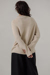 BARE Knitwear - Handloom Rollneck Sweater in Cream