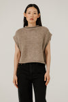 BARE Knitwear - Alpaca Iris Vest in Dark Fawn