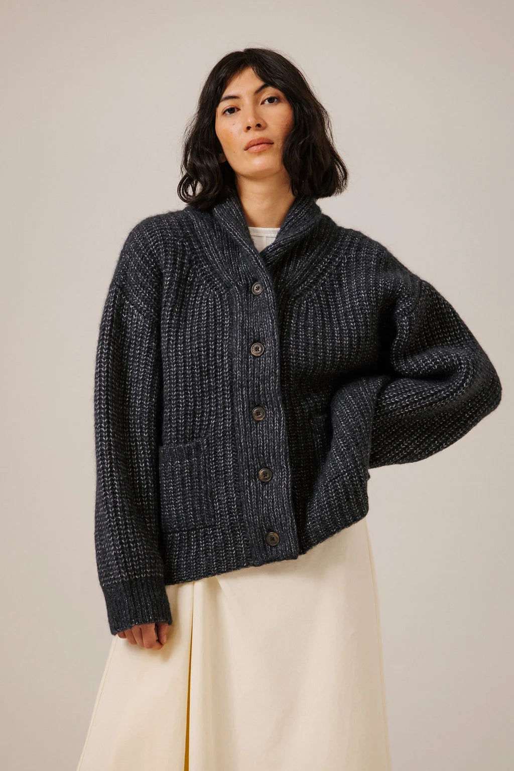 BARE Knitwear - Oversized Shawl Cardigan