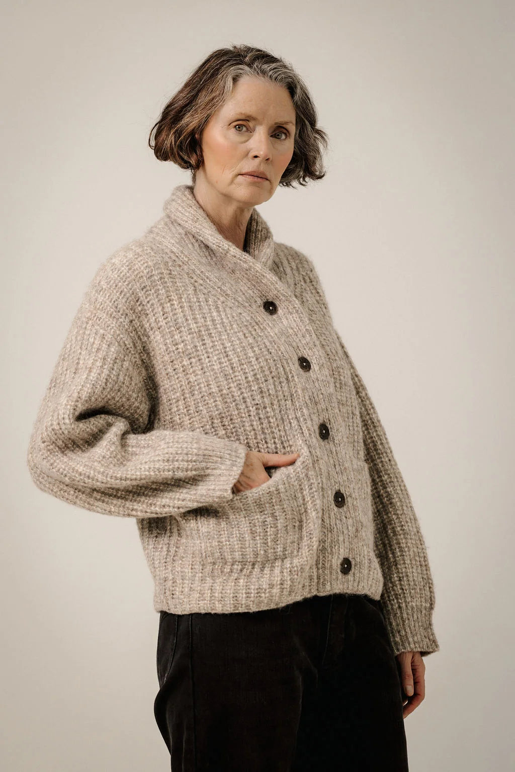 BARE Knitwear - Oversized Shawl Cardigan