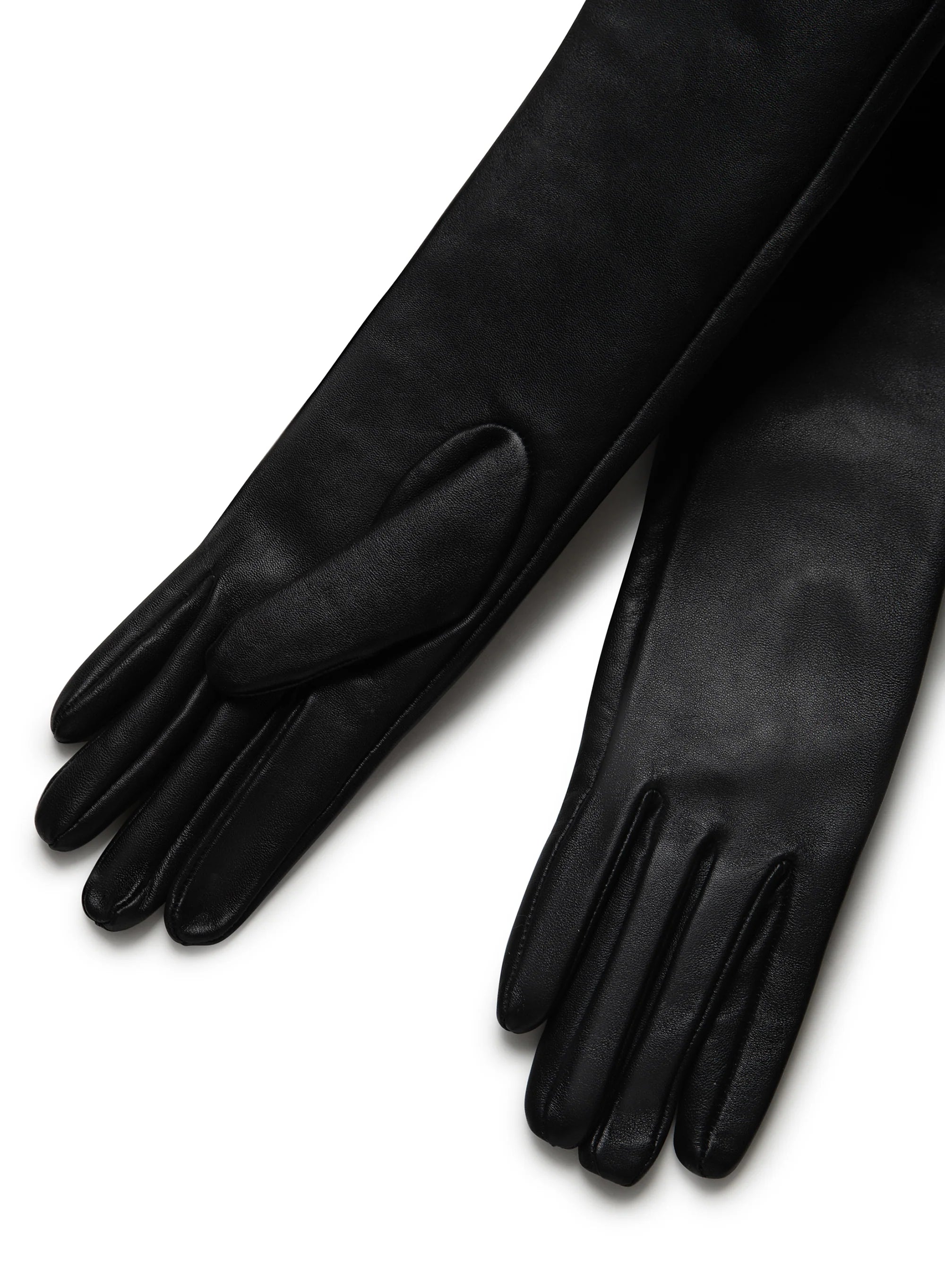 LAMARQUE - Gisele - Leather Evening Gloves in Black