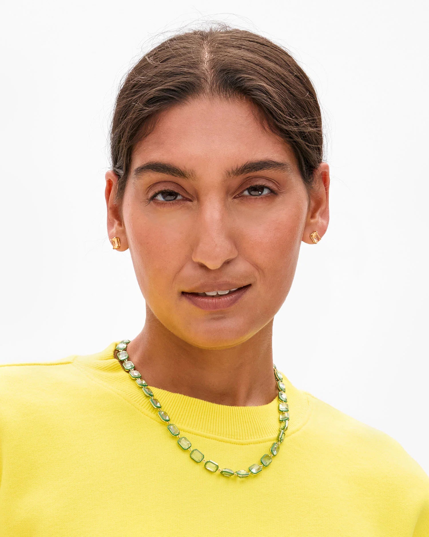 Clare V. - Bijoux Bead Necklace in Mint