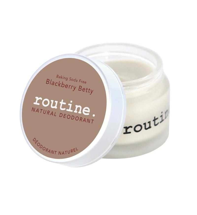 Routine. - Blackberry Betty Baking Soda Free Deodorant Jar