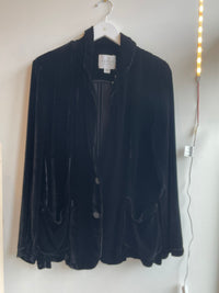 Velvet - Kyla - Silk Velvet Jacket in Black