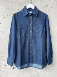 YERSE - Denim Shirt in Indigo Blue
