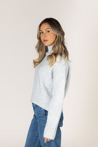 Lyla & Luxe - Calli - Must Have Mock Sweater in Ash