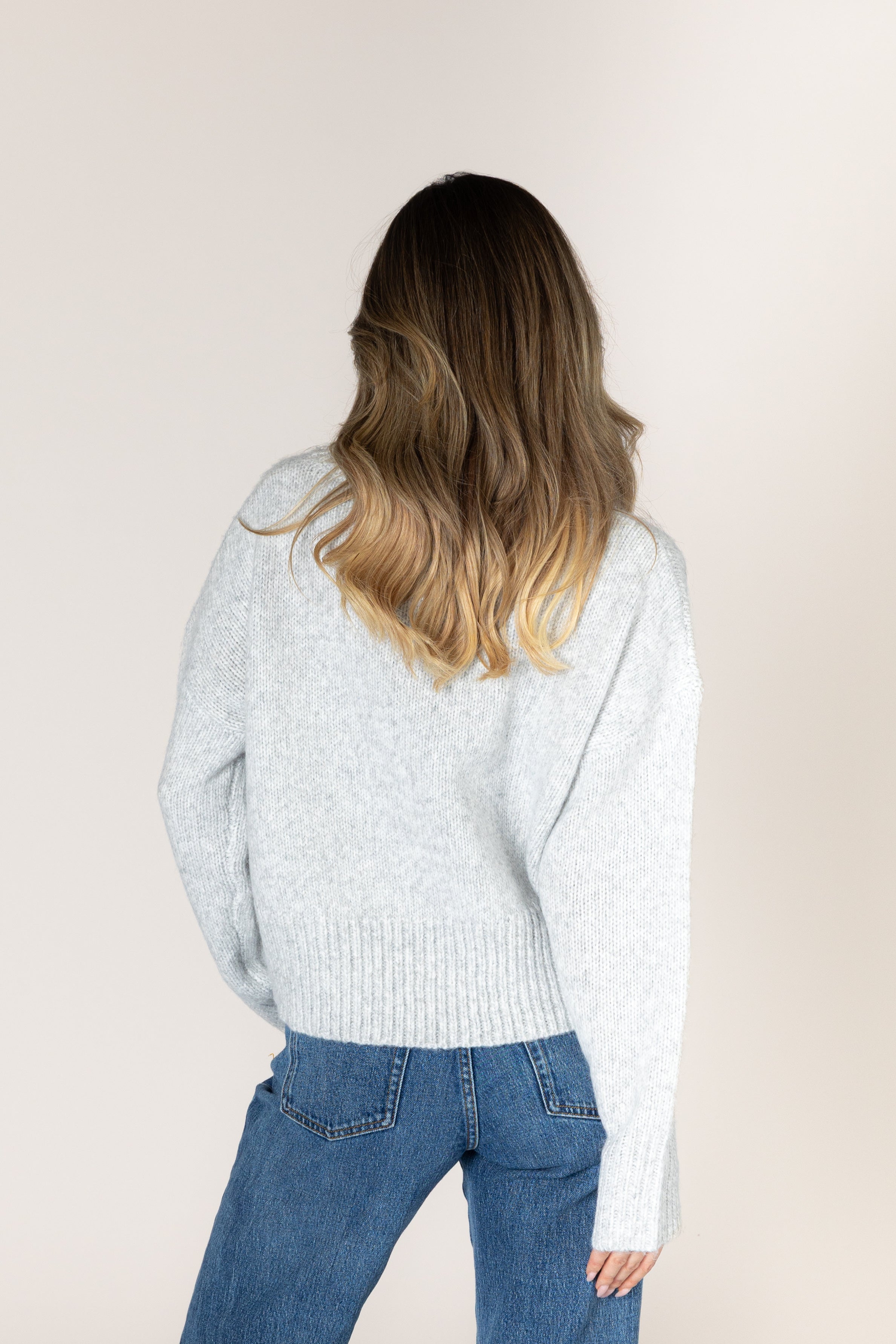 Lyla & Luxe - Calli - Must Have Mock Sweater in Ash