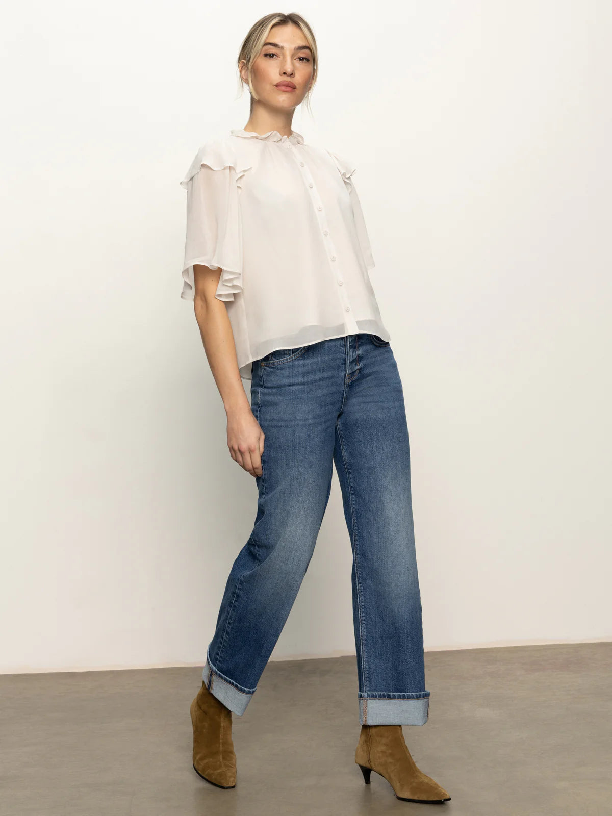 Sanctuary - Deja Vu Blouse in Light Oat