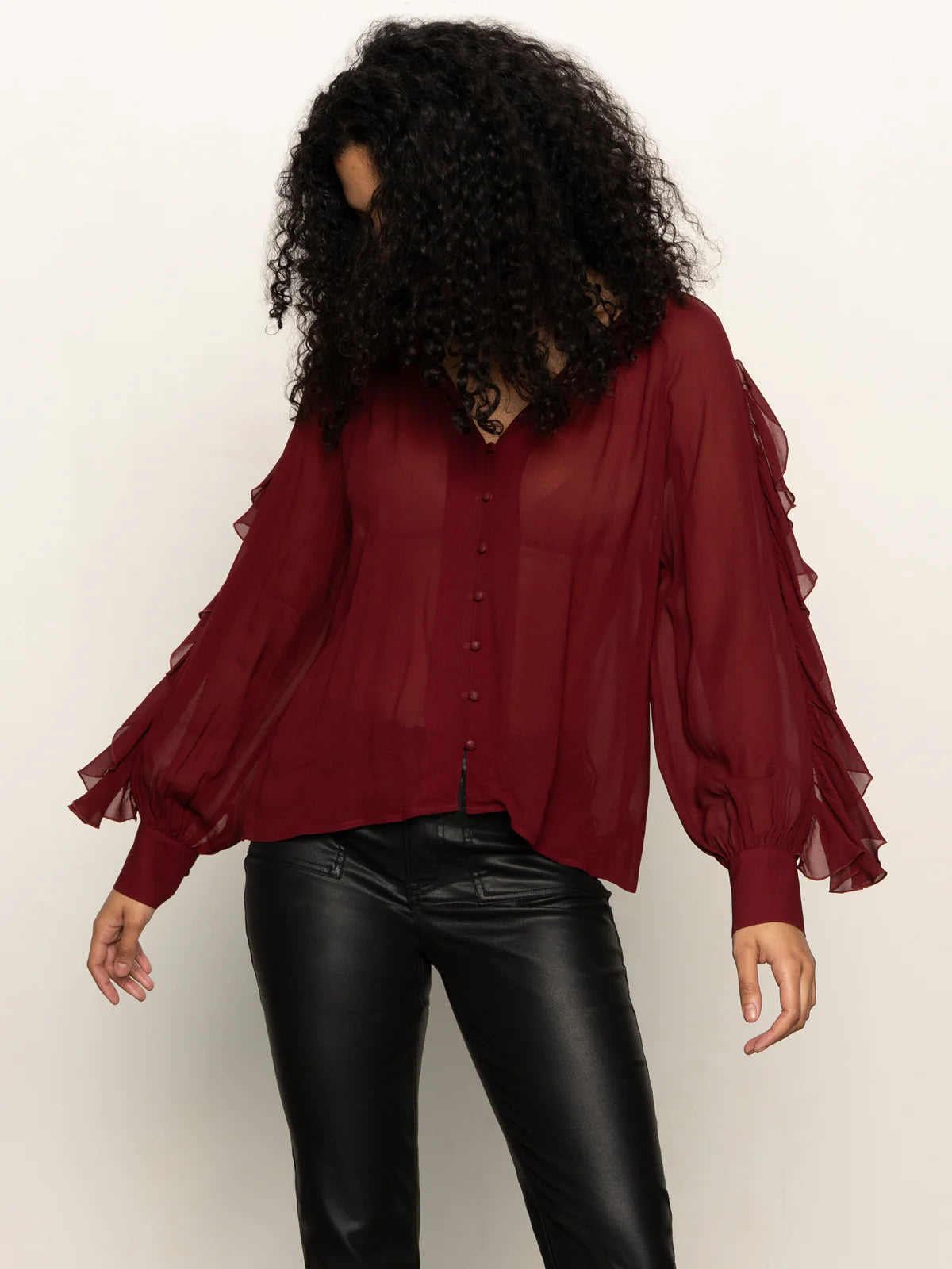 Sanctuary - Harmony Blouse in Crimson