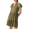 Sanctuary - Modern Babydoll Dress in Burnt Olive